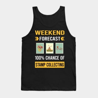 Weekend Forecast Stamp Collecting Stamps Philately Philatelist Tank Top